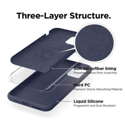 Case Iphone 11 Pro Max 6.5 Inch Silicone Elago (Jean Indigo)